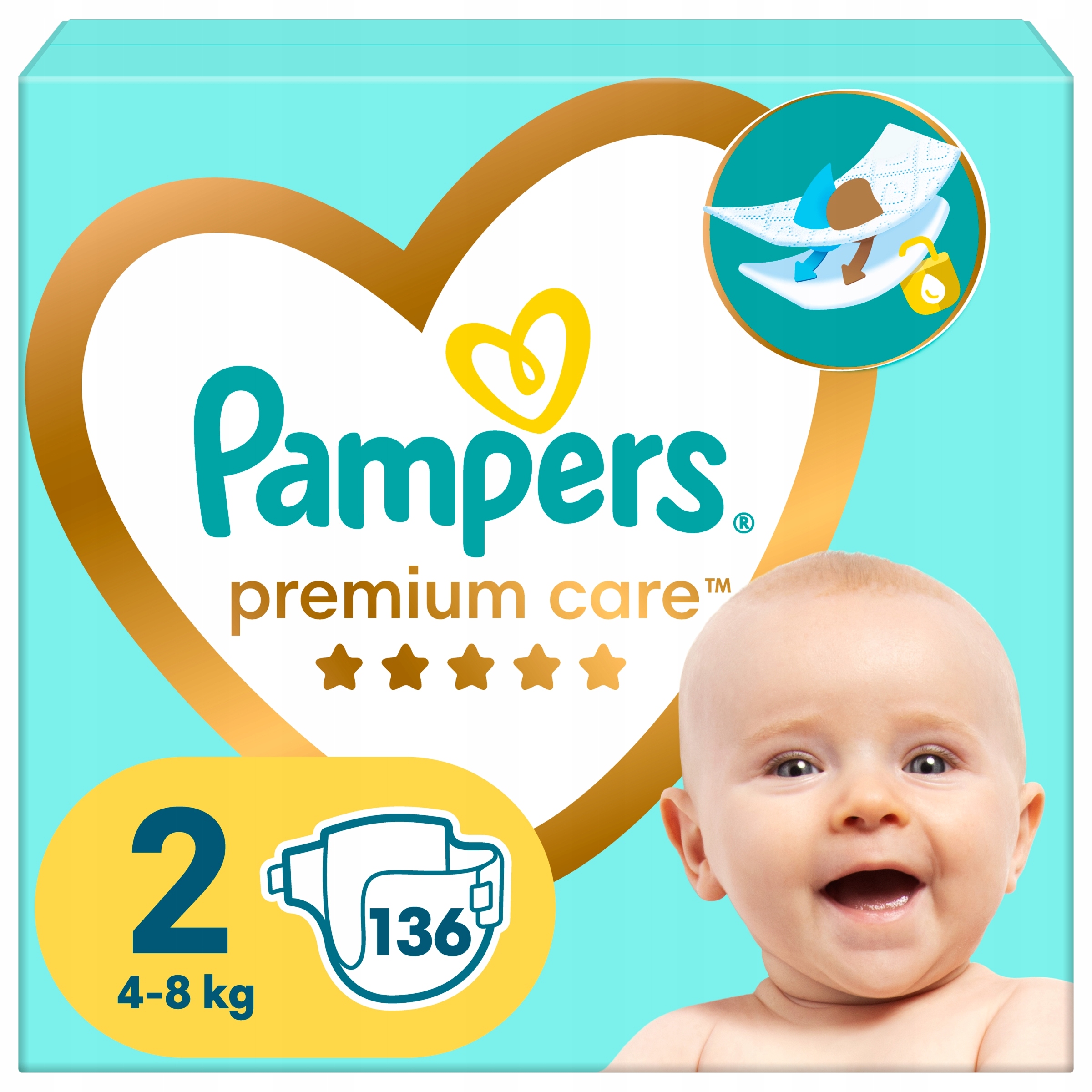 pampers 2 new baby 144