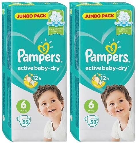 pieluchy pampers 2 active baby dry