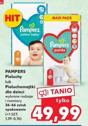 pieluchomajtki pampers 4 promocja sklep