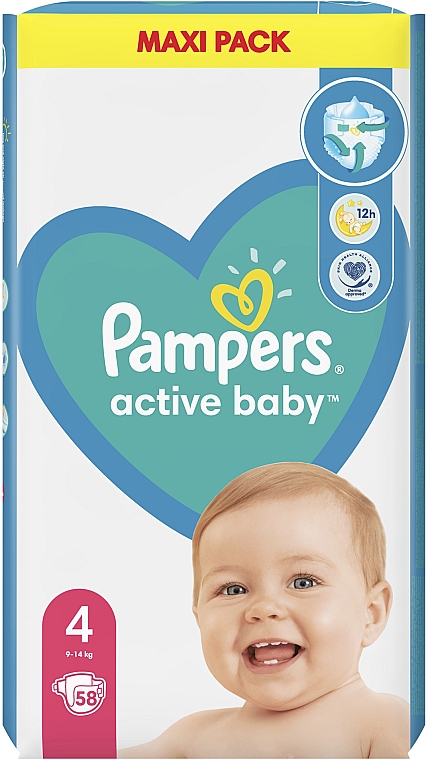 pampers active baby dry 4 49szt