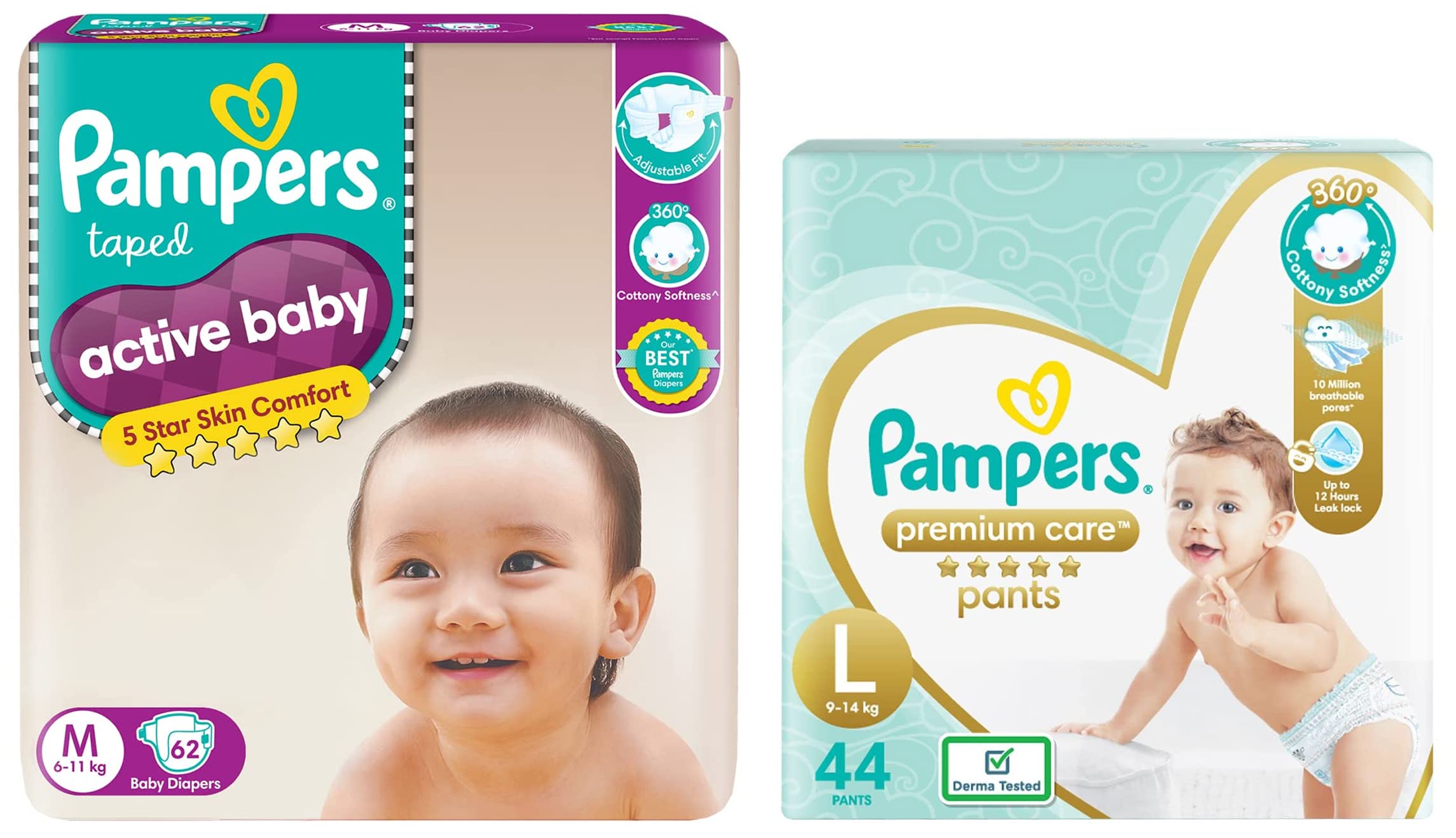 pampers rozmiarówka