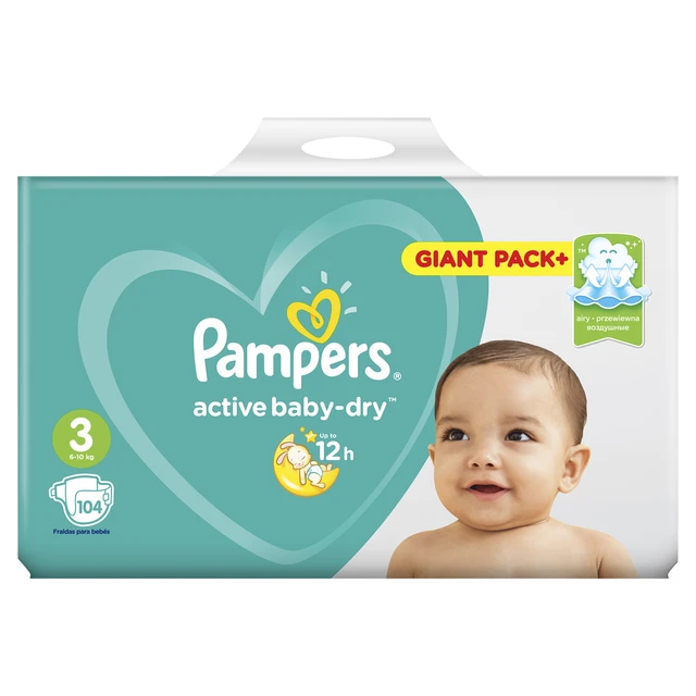 pampers 3 124 pack