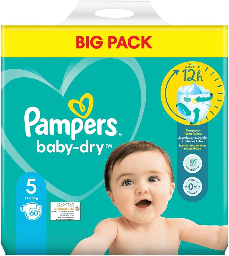 pampers baby dry 3 116sztuk