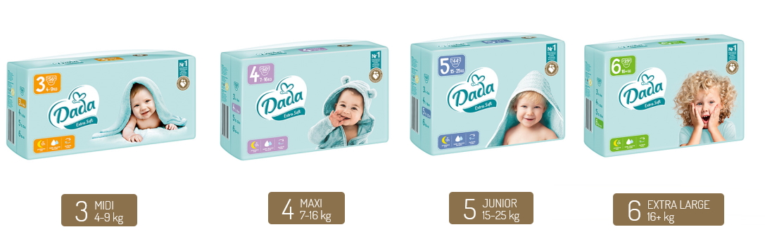 pieluchy dada biedronka 3-6 kg cena