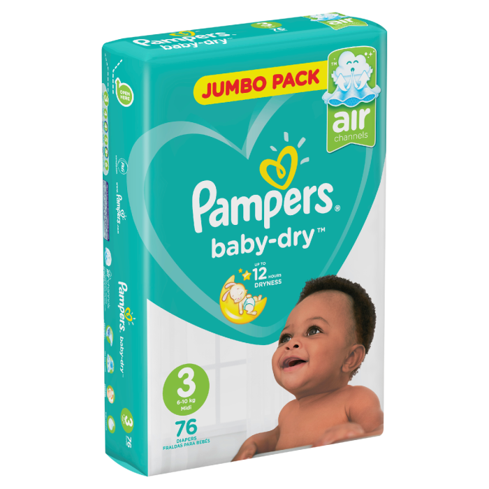 chłonne kanaliki pampers