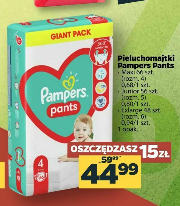 pampers pants 3 52 sztuki