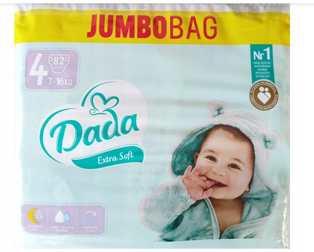 żółty pampers mokry