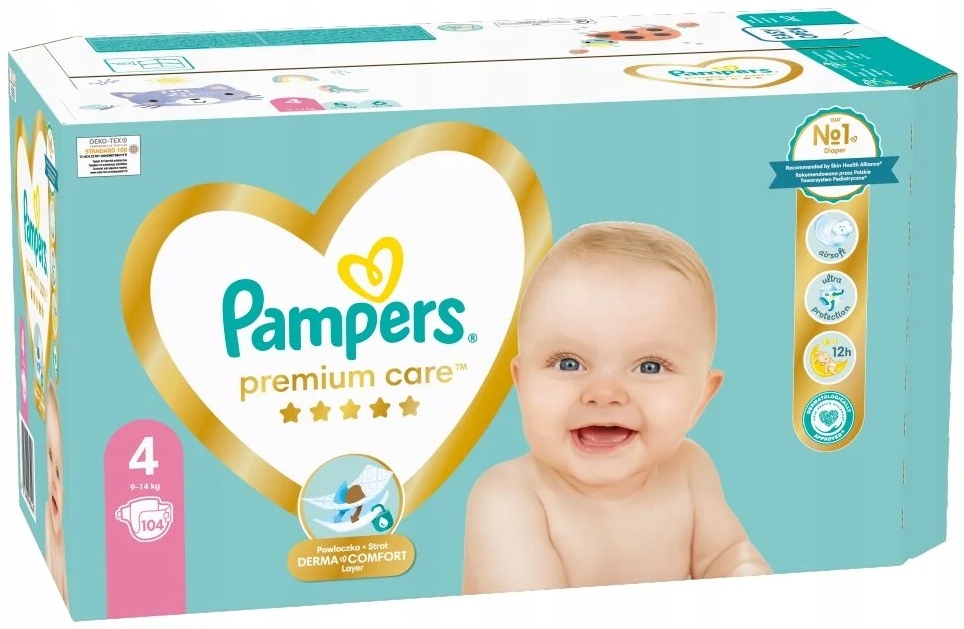 pampers premium care pieluchy rozmiary 1 2 168 sztuk