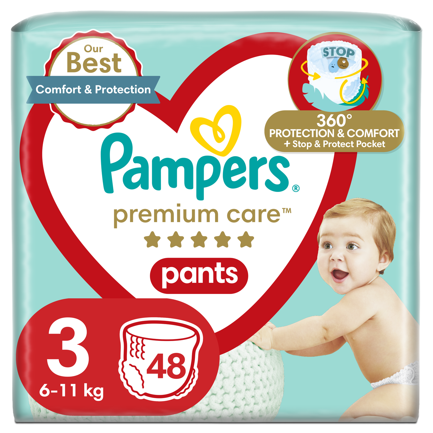 pampers majtki 3