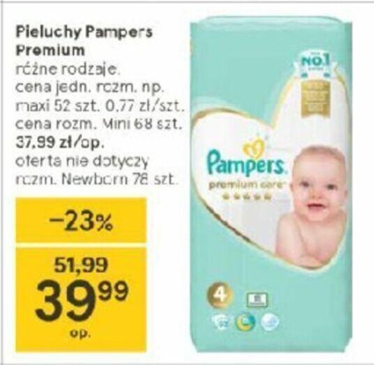 pieluchomajtki pampers opus