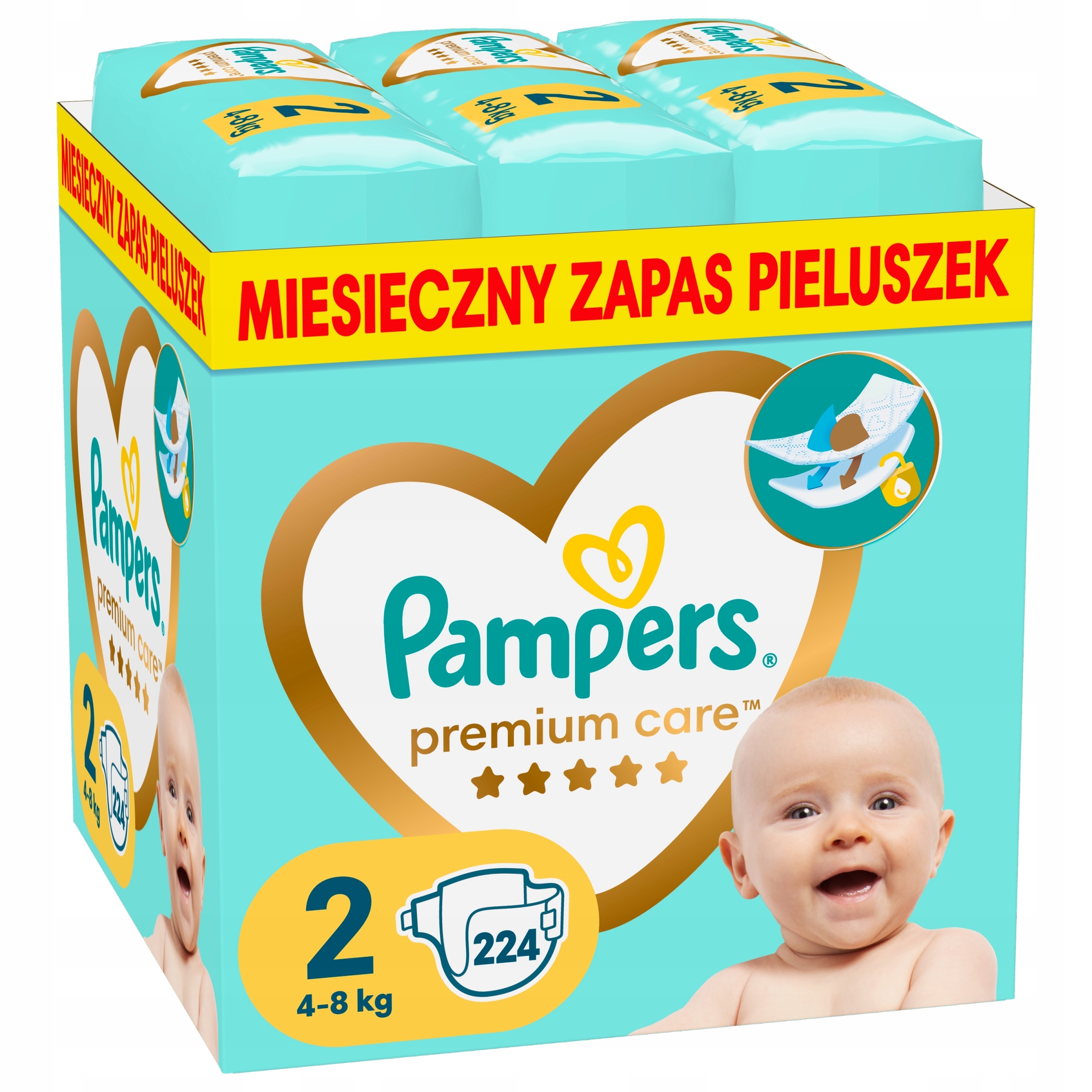 pieluchy pampers care 2