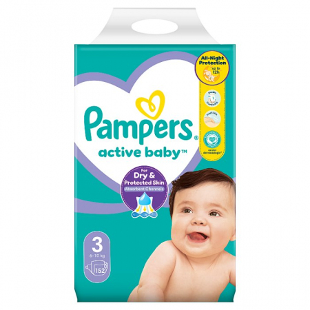 pieluchy pampers 3 active baby dry