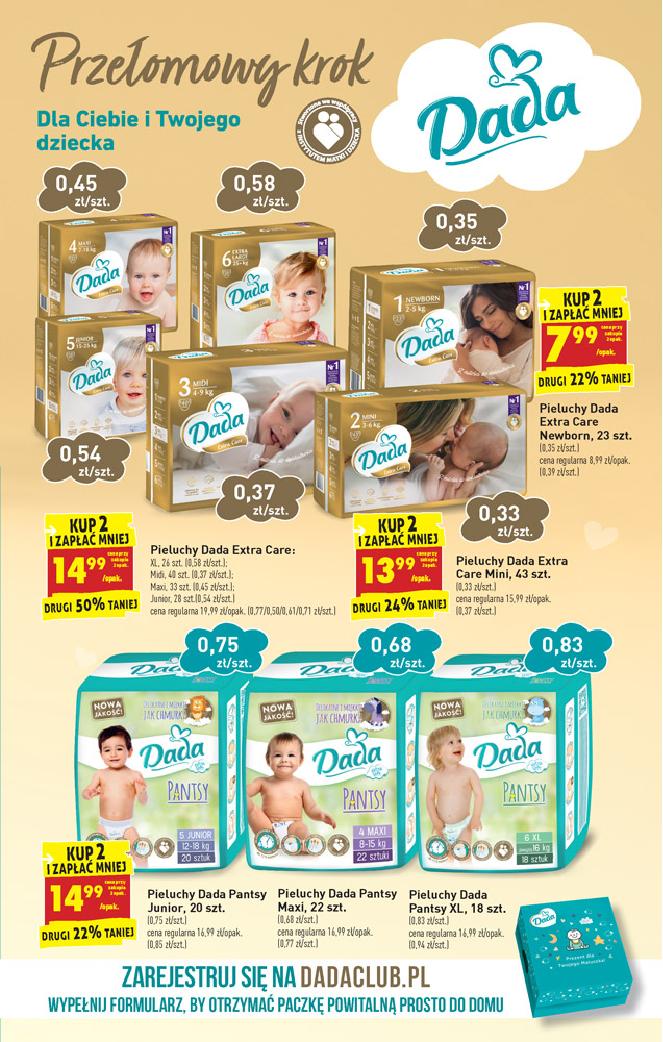 pieluszki pampers 2 kg