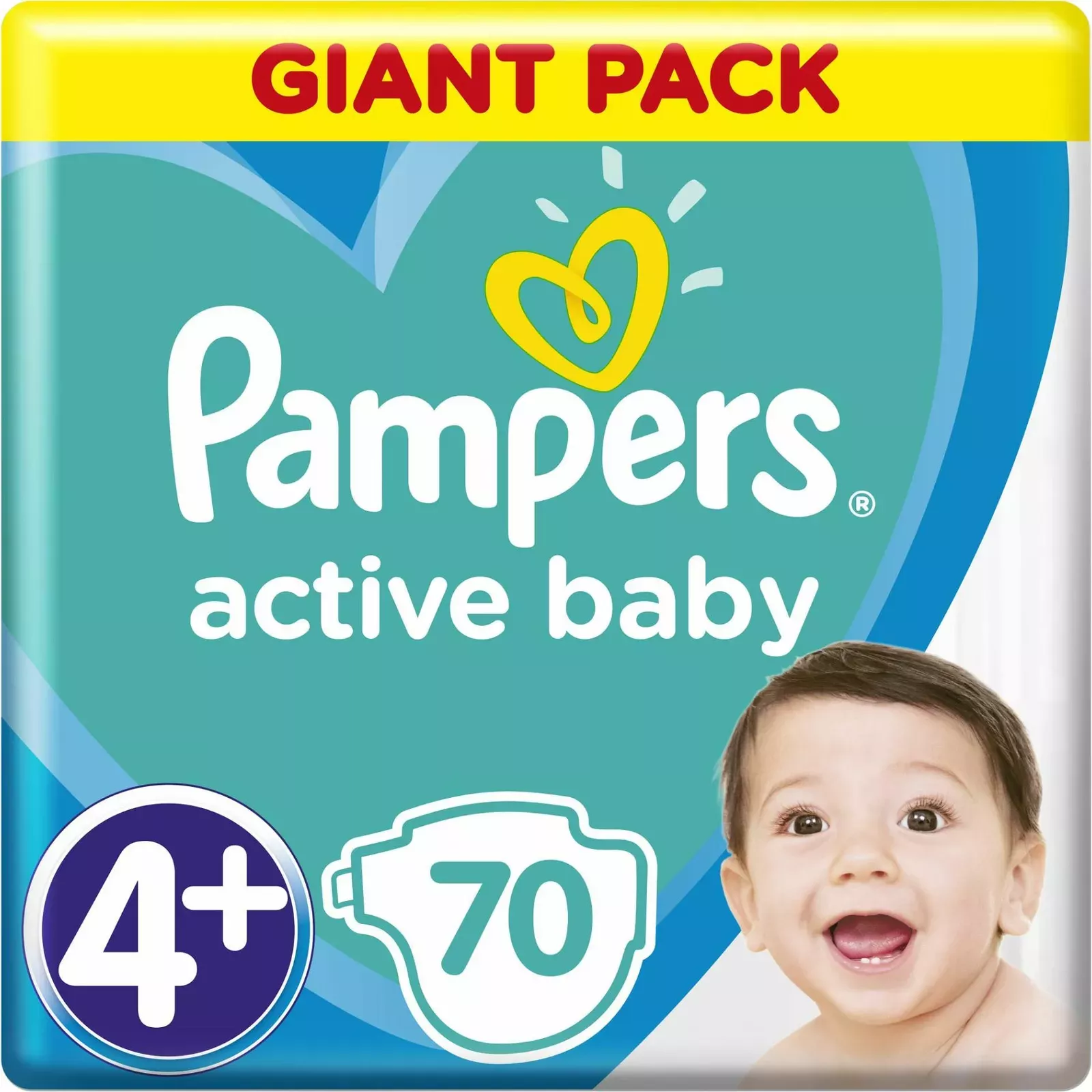 pampers 70 pack size 4 plus