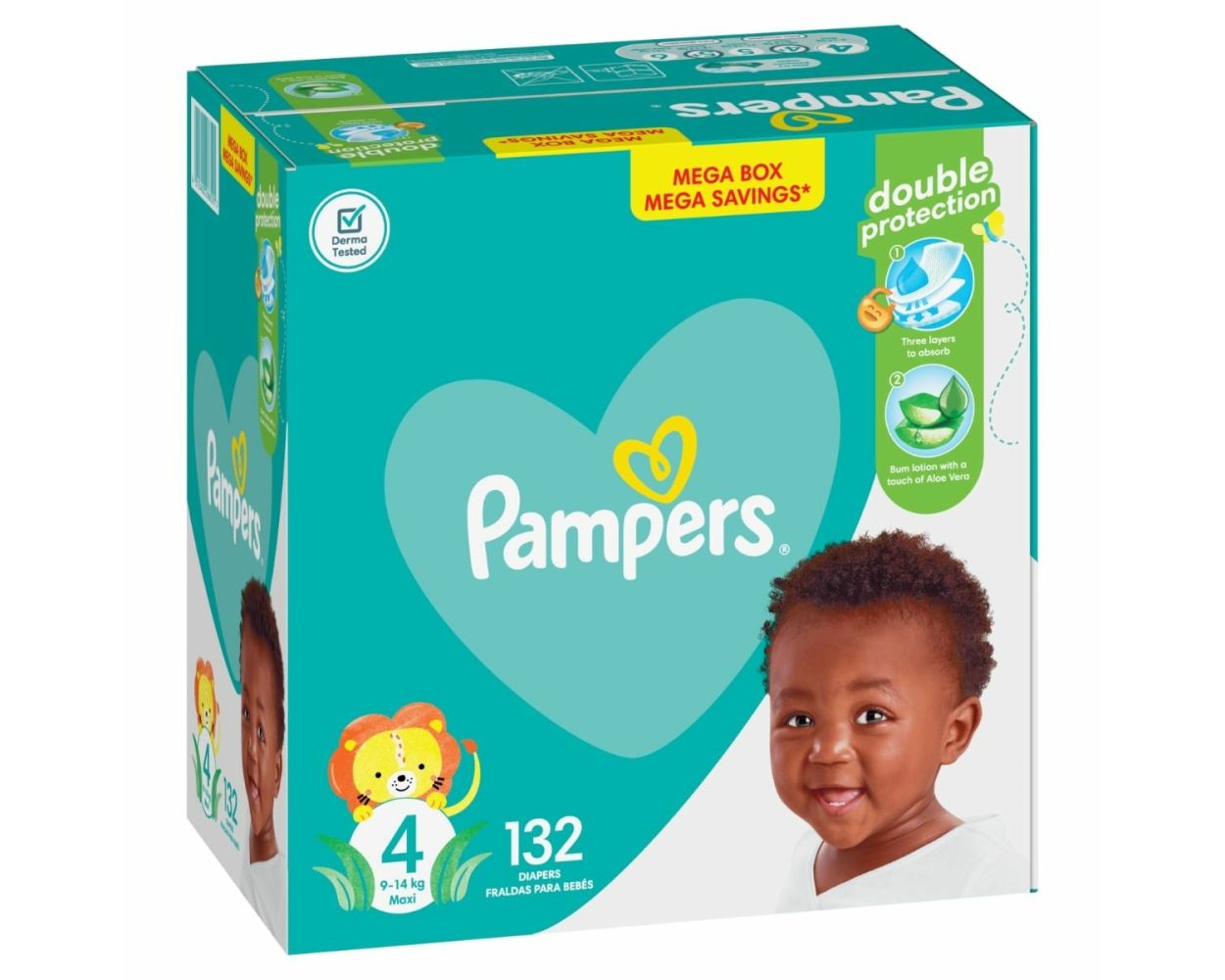 prawidłowo założony pampers