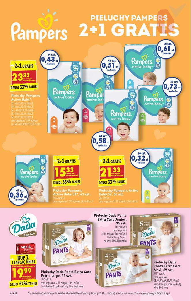 pampers 2e tydzien