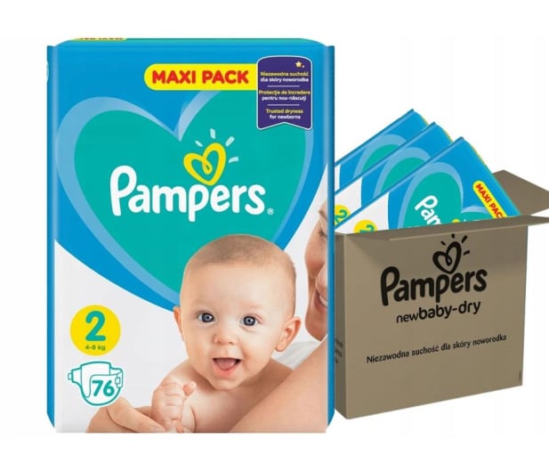 pampers active baby 4 76 szt