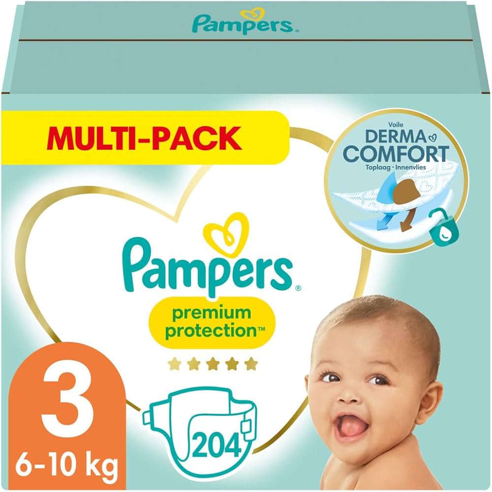 pampers size 3 monthly pack