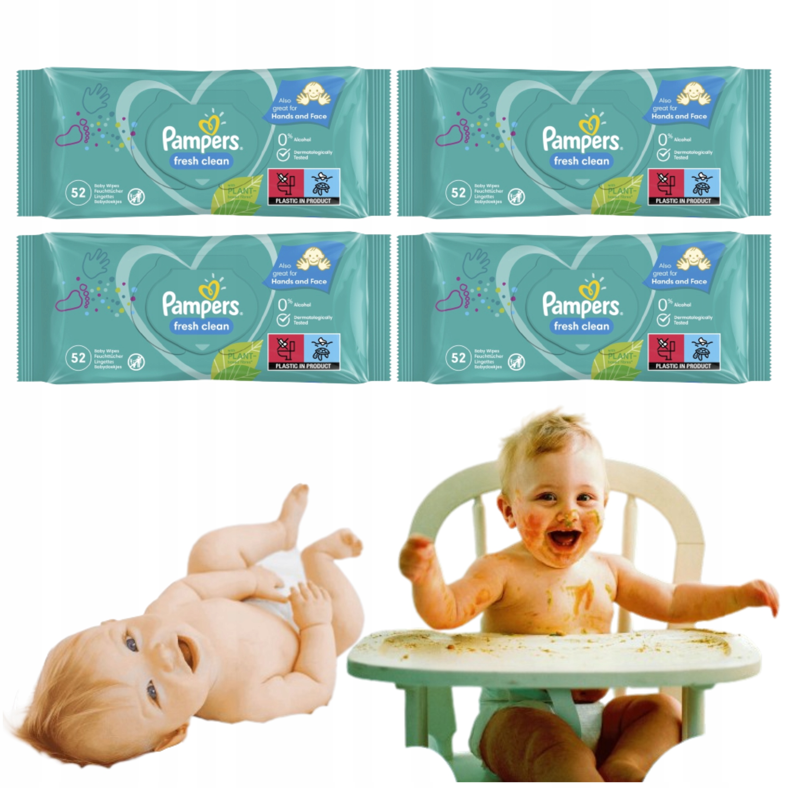 e miesięczne niemowlę suchy pampers po nocy