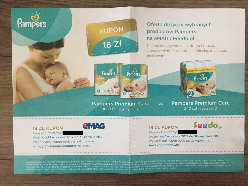 chusteczki pampers 6pak