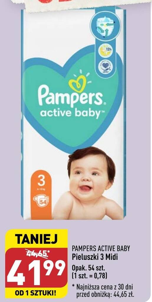 chusteczki nawilżane pampers 80 szt cena