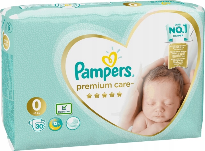 teczki pampers czteropak