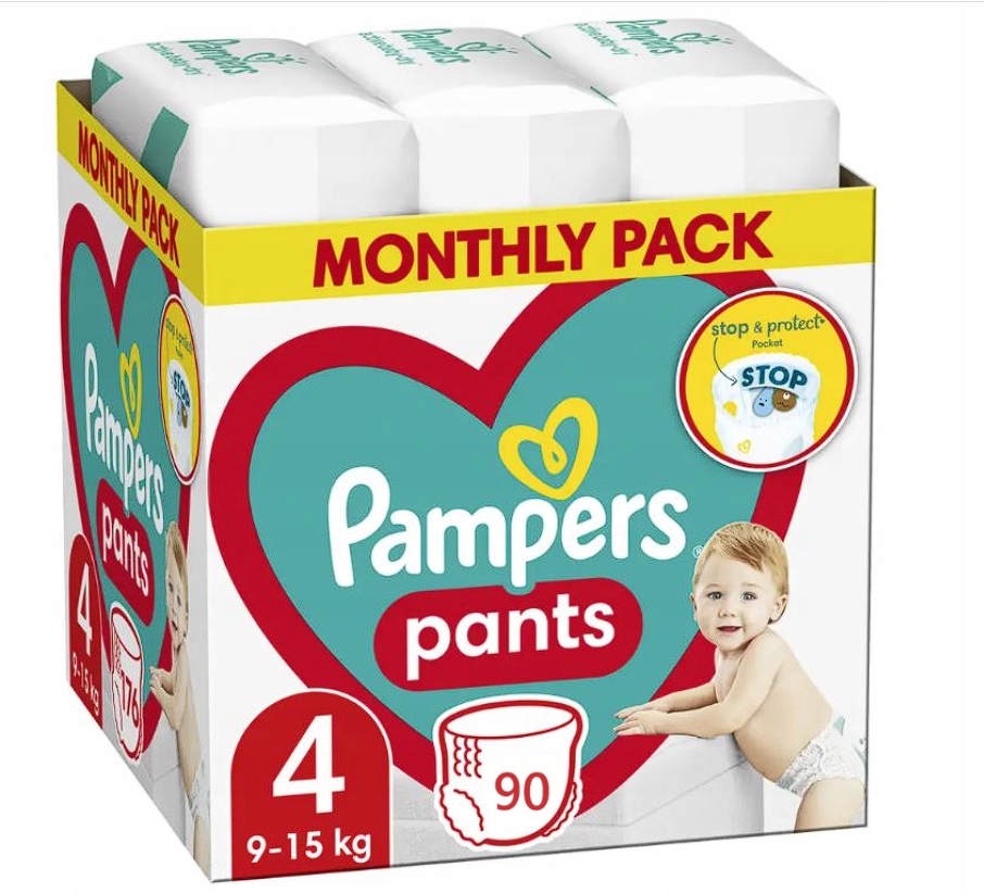 pampers active baby 4 76szt