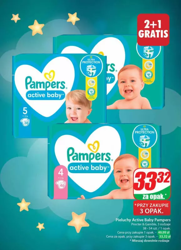 pampers giant pack 108 szt roz 3