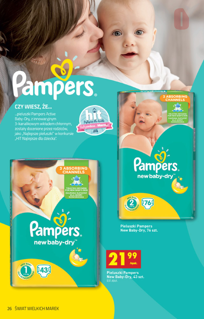 pampers active baby 3 ile sztuk