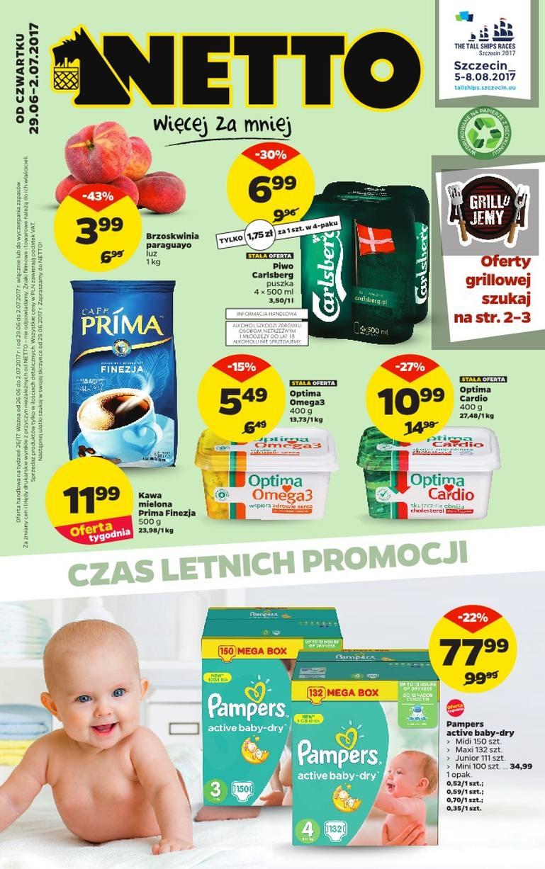 pampers sensitive fragrance free skład