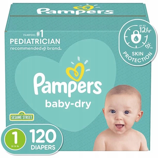 ktoś nosi 15 pieluchy pampers od 50 do