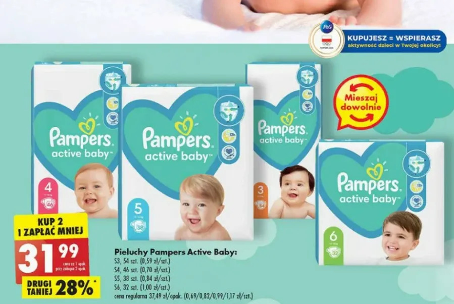 pampers 0 38 sztuk