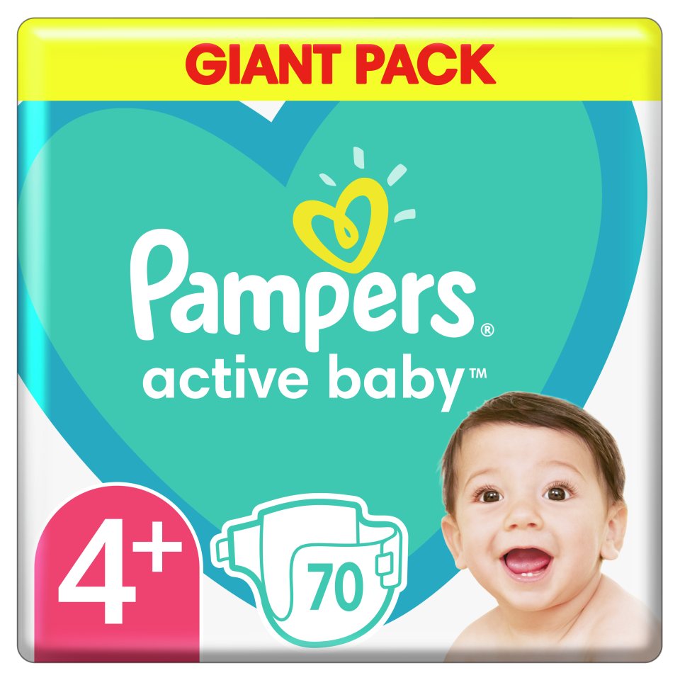 cena pampers activ dry 125 szt