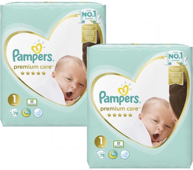 pampers premium care pieluchy 1 newborn 2-5 kg 88 sztuk