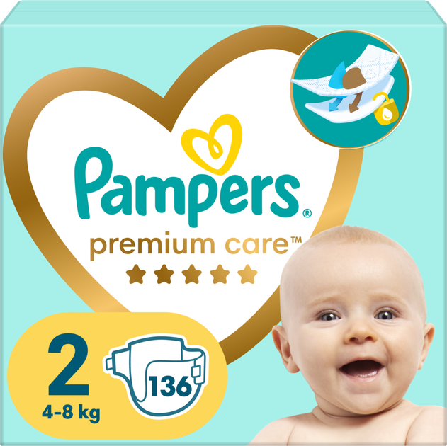 pampers premium care newborn 1 pieluszki 2-5kg 88 sztuk