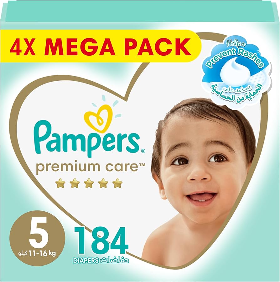 pampers on baby