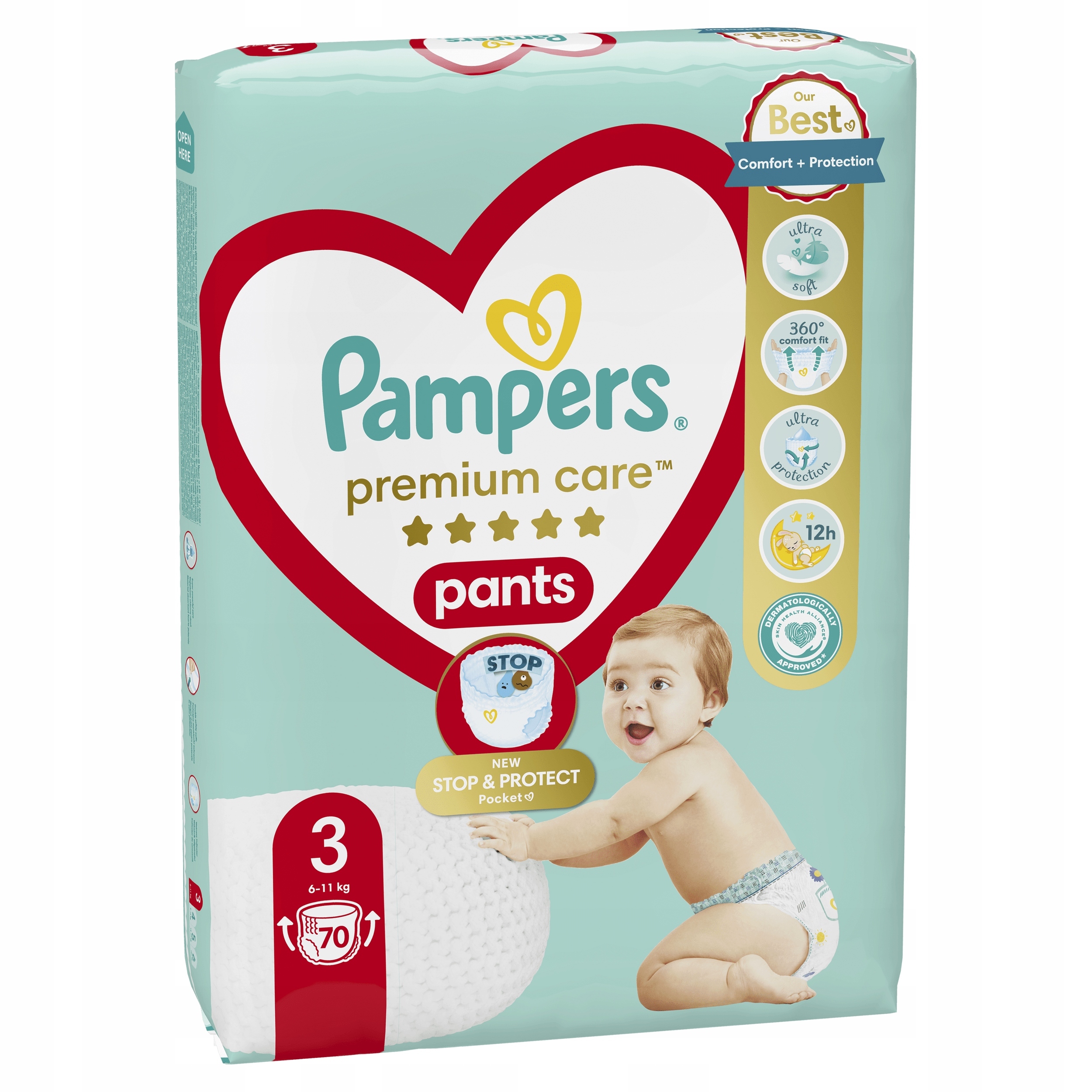 pampers w pudełku