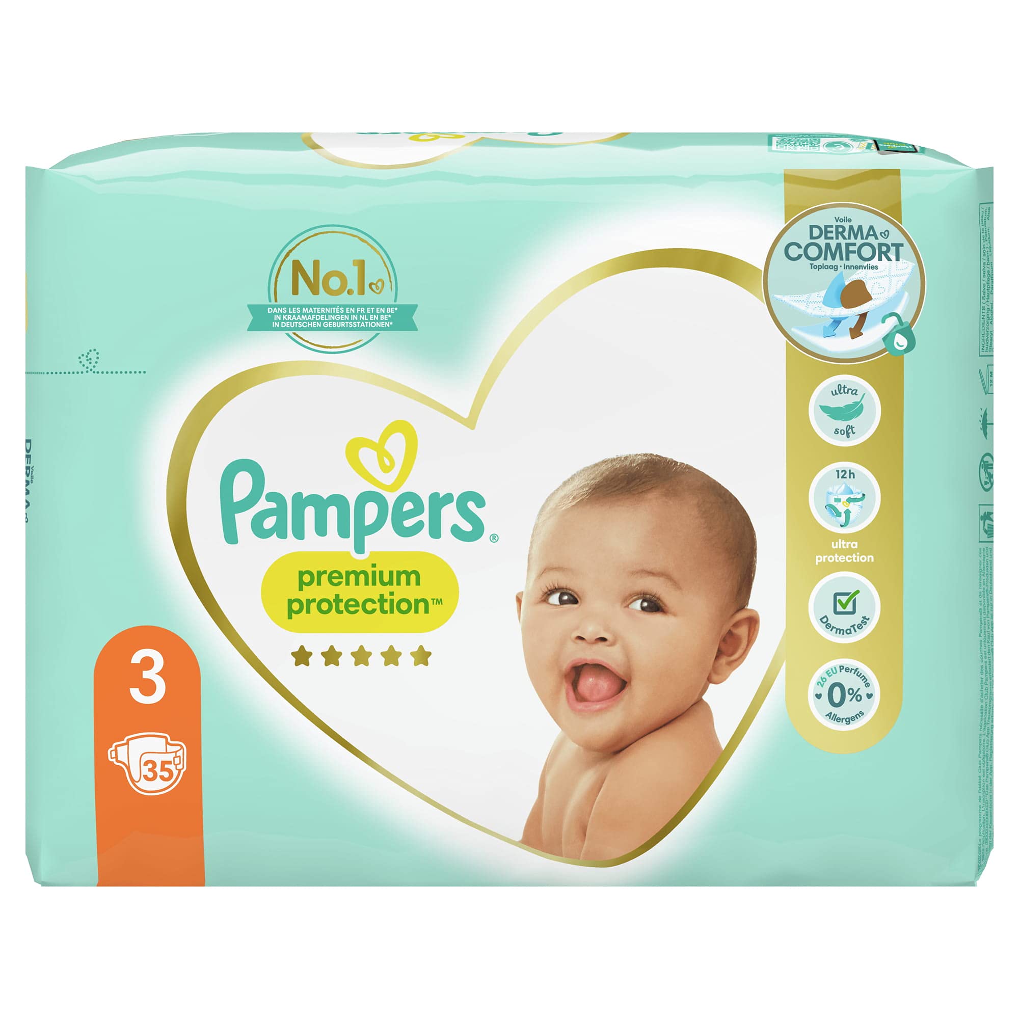 osikane plecy pampers