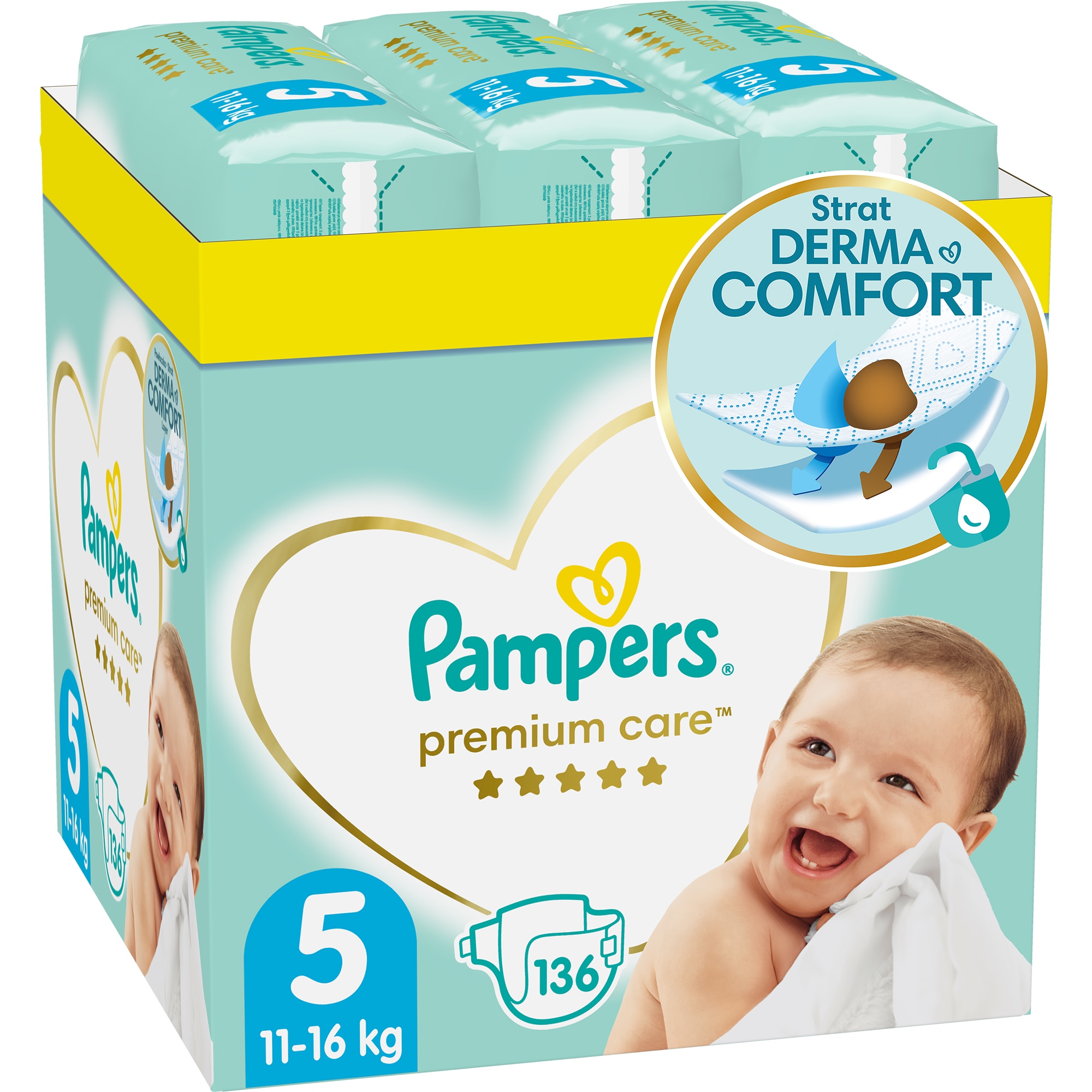 scutece pampers premium care 4 mega box