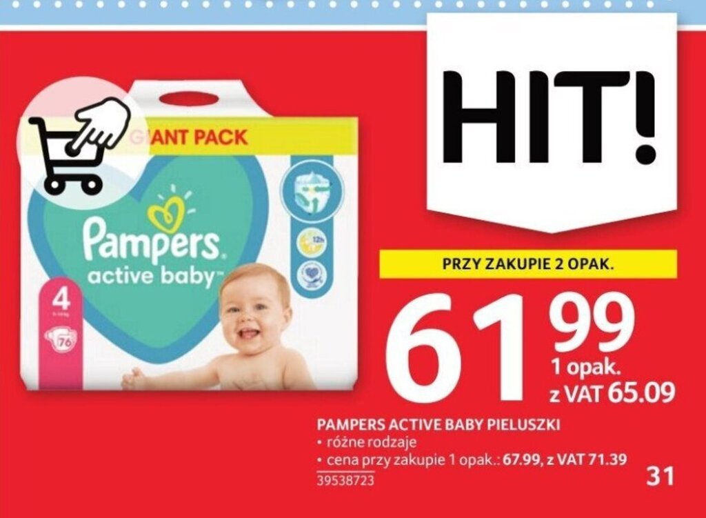 pieluchomajtki pampers active