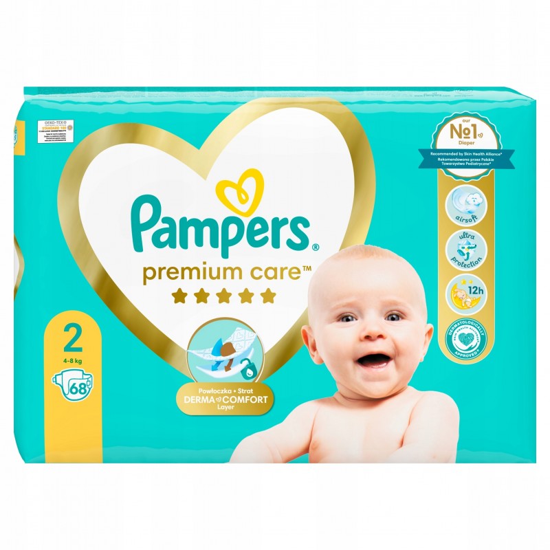 pampers premium care 4 62 sztuki