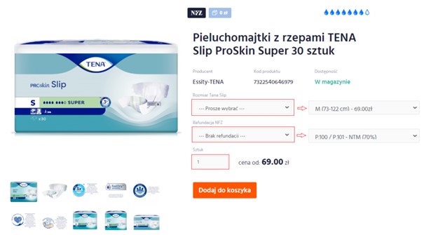 realizacja wniosków na dla farmaceuty pieluchomajtki 2019