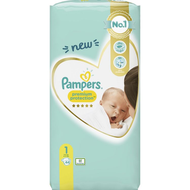 pampers box size 1