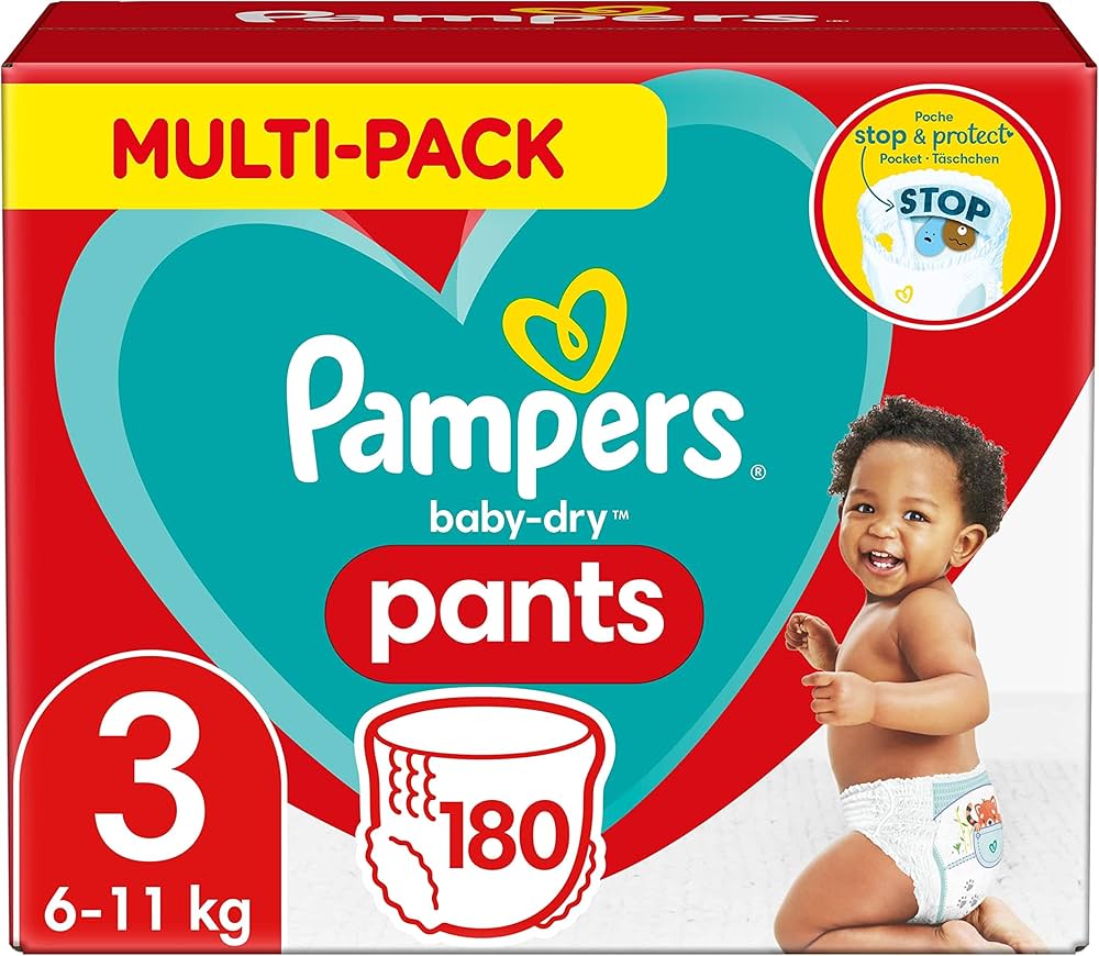 pampers baby dry misure