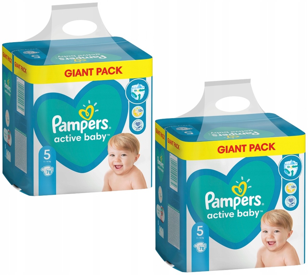 pieluchomajtki pampers active baby pants mega box junior 96szt