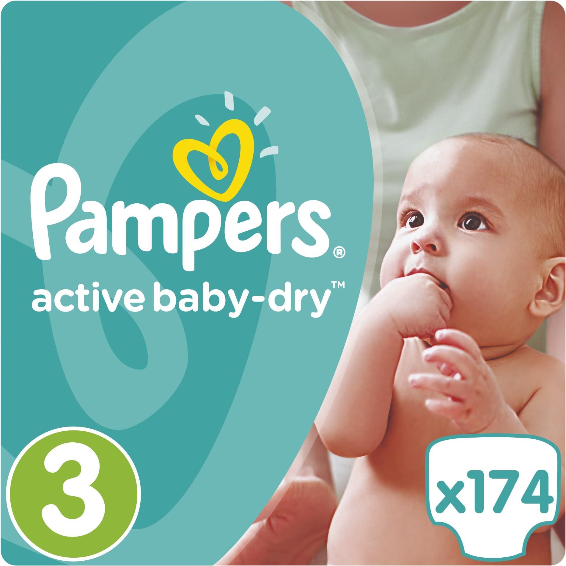 pampers active dry