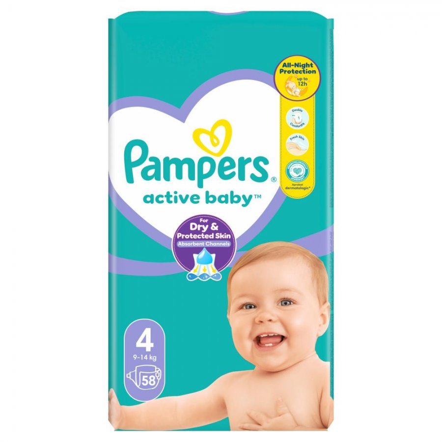 pieluchomajtki pampers active baby pants 4