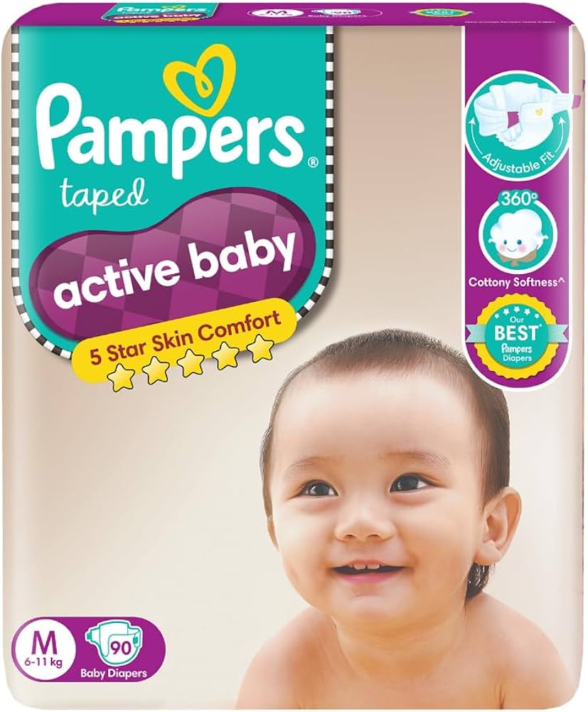 stickers on box pampers