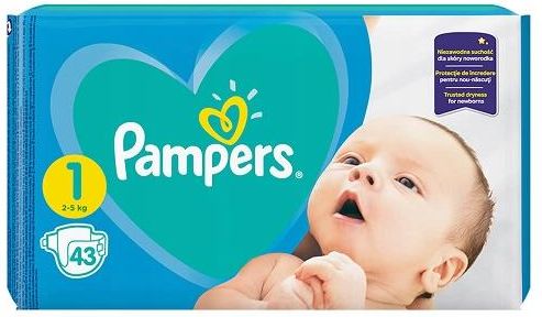 pampers new baby dry 1cena