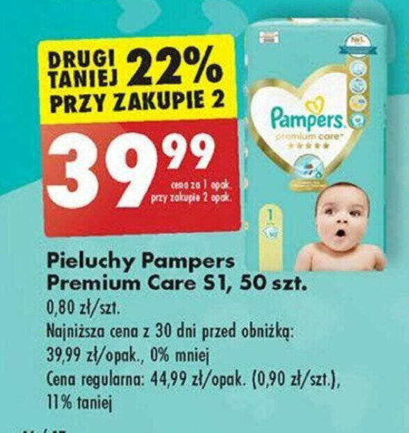 za mały pampers